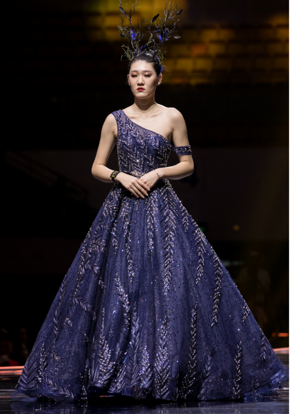 beading long dress