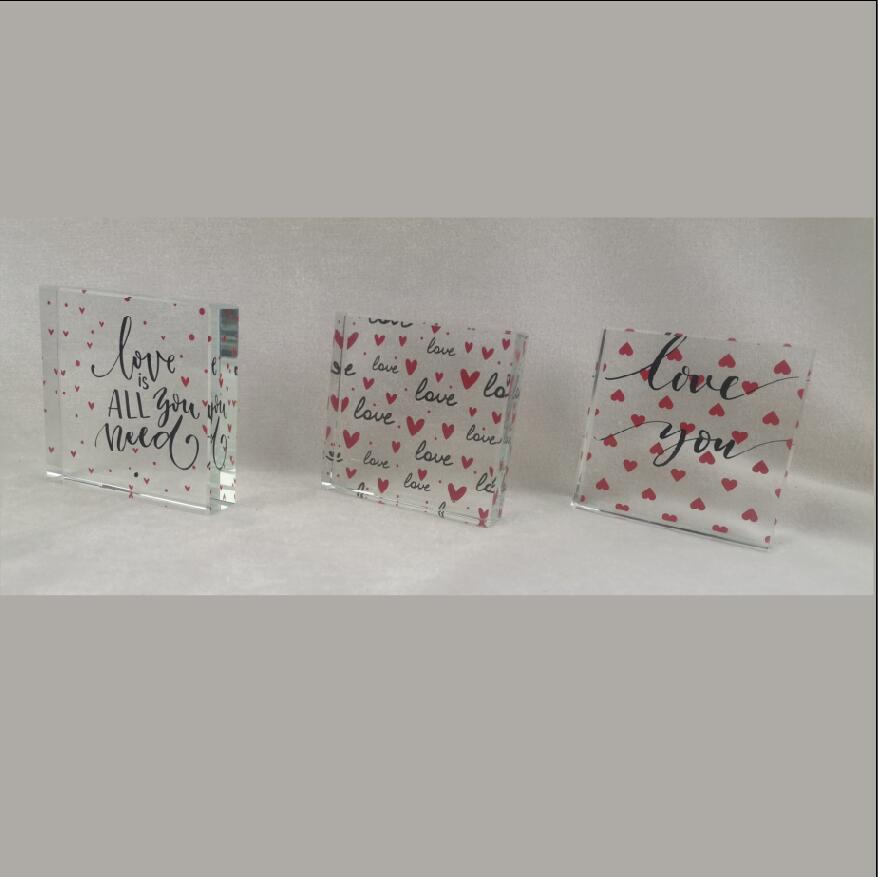 Glass Message Block