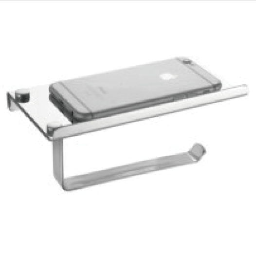 FBA-TH001 Stainless steel toilet paper roll holder with shelf