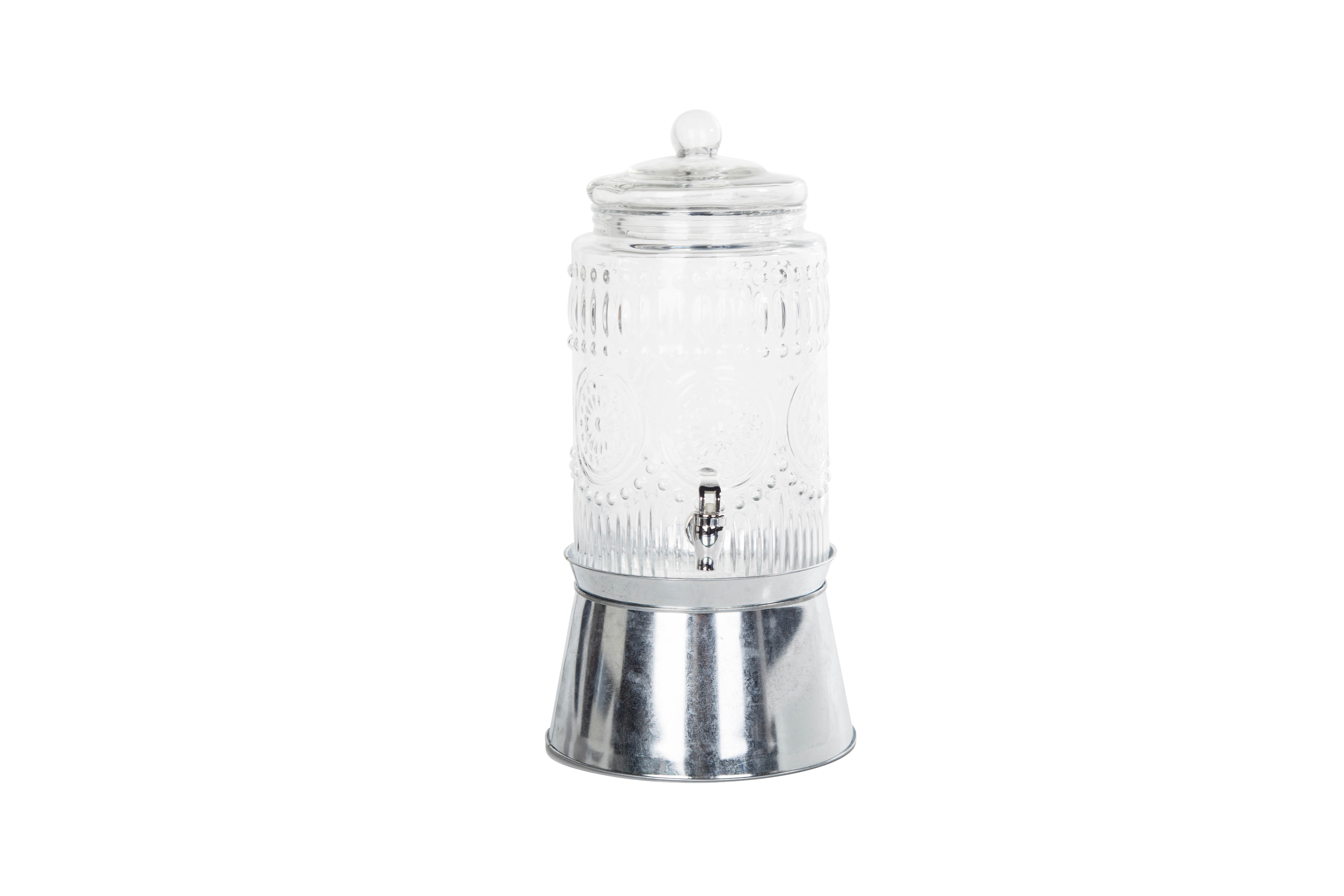 Glass beverage dispenser