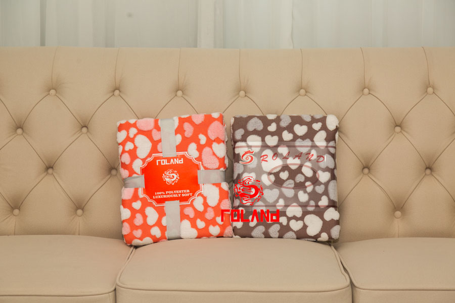 Rubber Printing Flannel Blanket/Throw