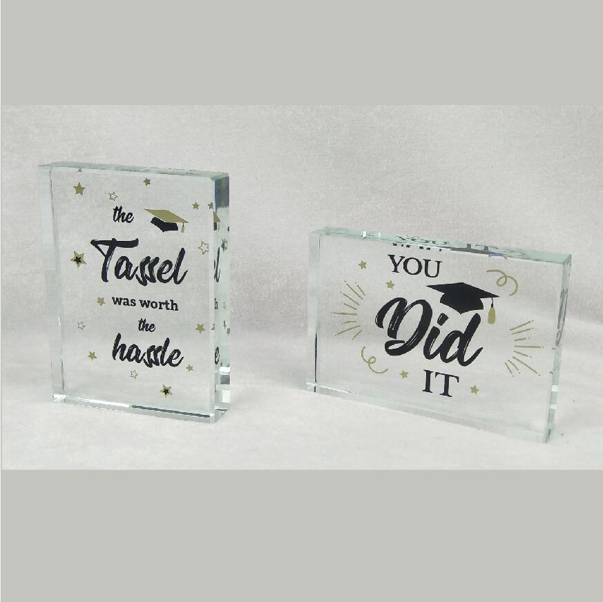 Glass Message Block