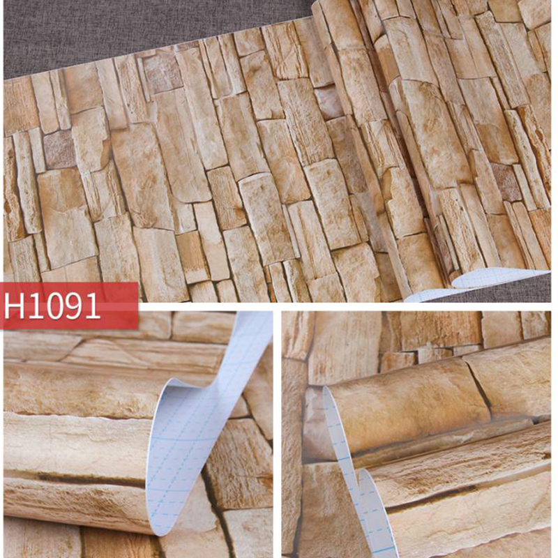 Self Adhesive Printed Sticker- Brick patterns