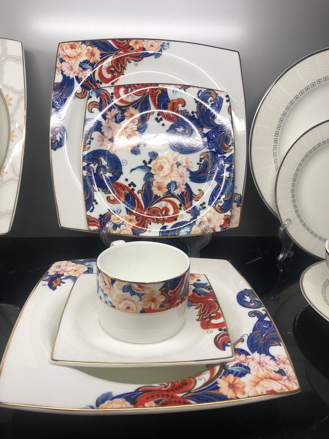 Bone China Tianyuan Square Shape