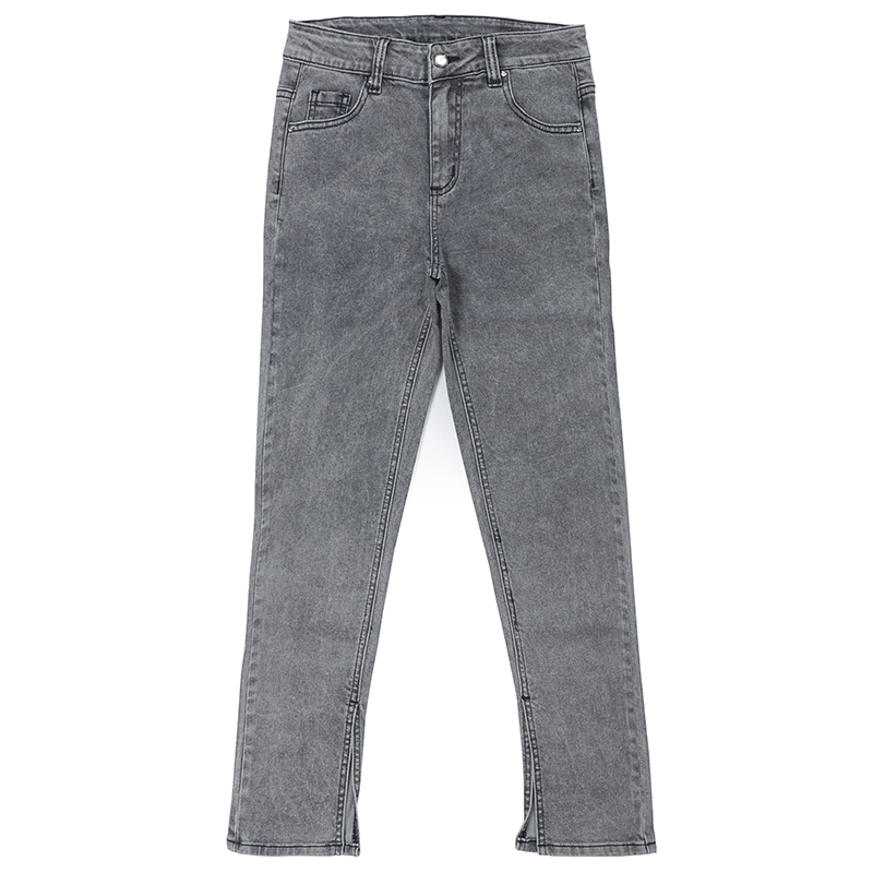2024Fashion Split botton bell pants women denim jeans trousers Custom G2621-Z