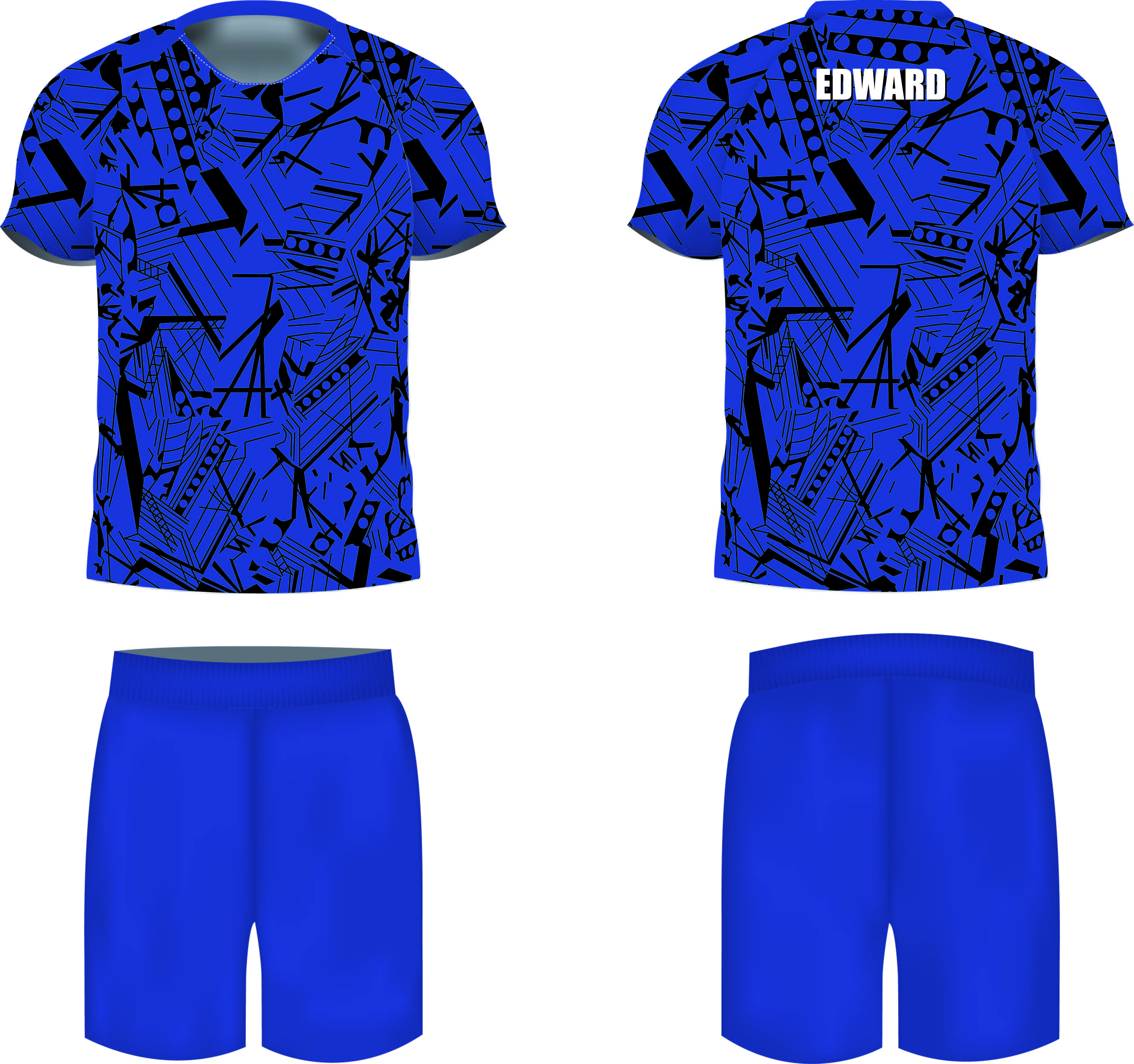 Wholesale Blank Football Jerseys Low Price Football Jersey Picture with shorts