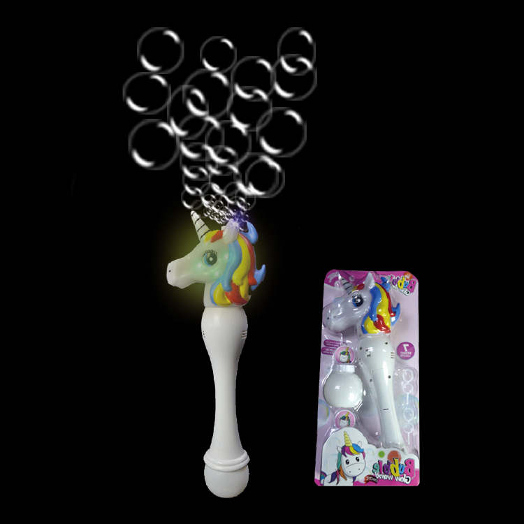 LED Unicorn Bubble Wand