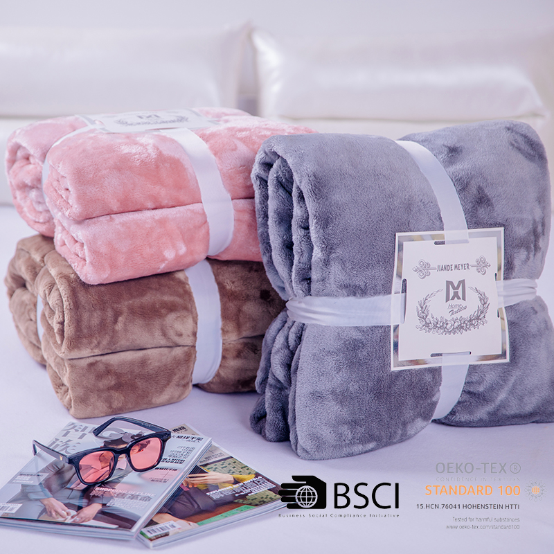 Solid High Quality Flannel Blanket