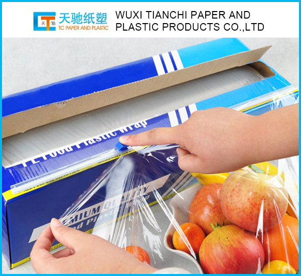 Lldpe Food Film With Slider Box For Kitchen Use
