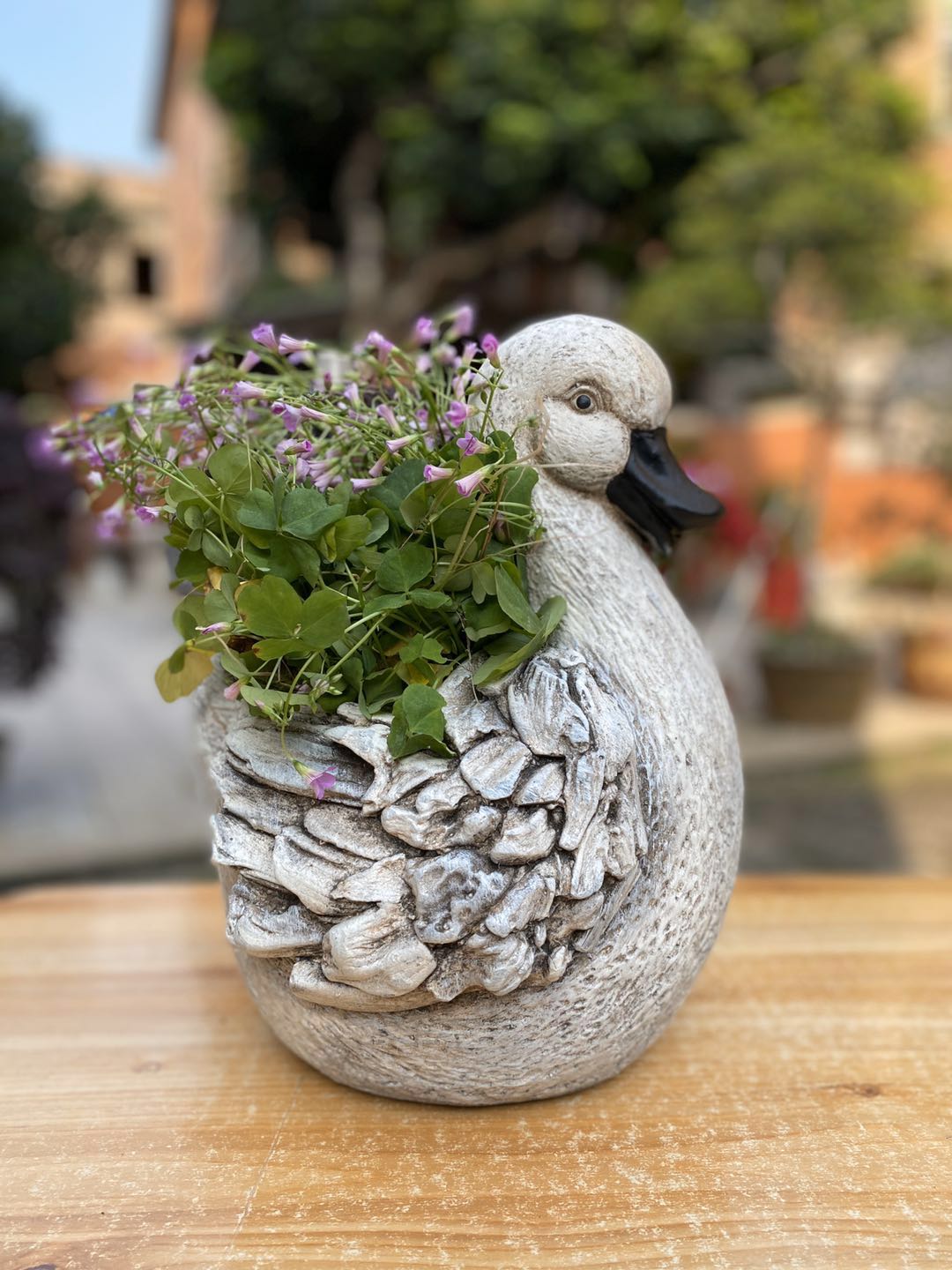 Garden duck statue duck flower pot duck planter