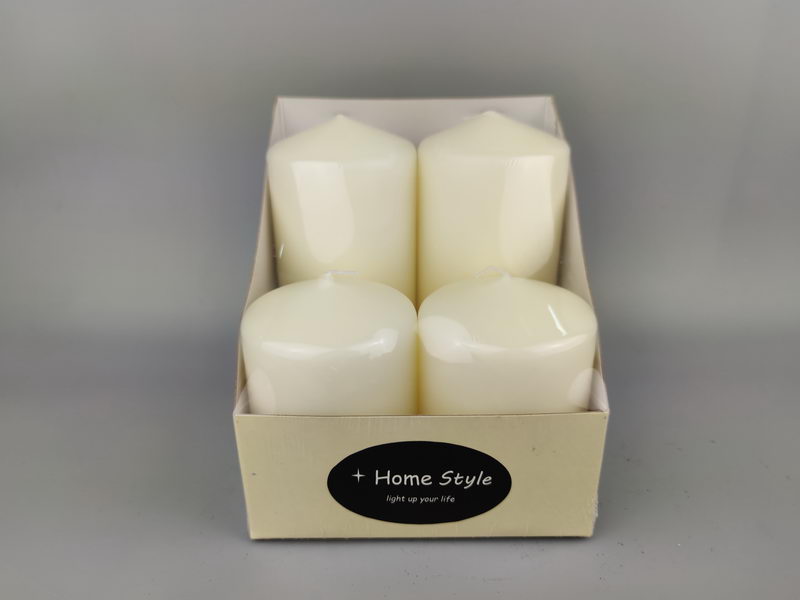 S/4 over-dipping pillar candles