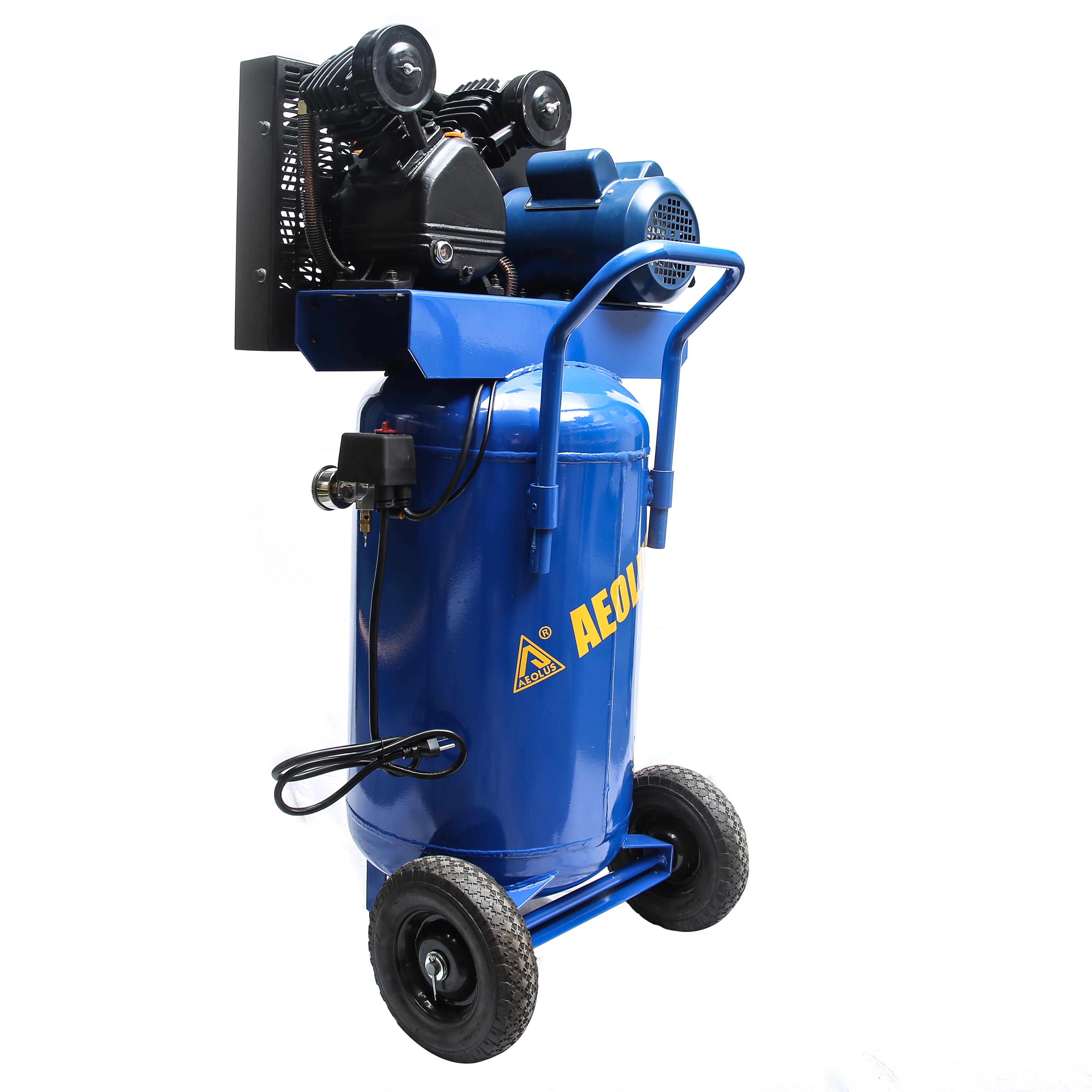 100L 2HP vertical tank belt driven electrical piston air compressor