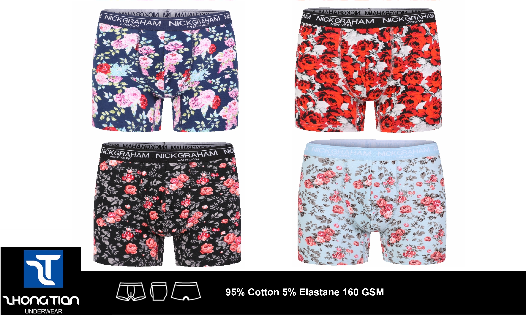 all-over print men's boxer