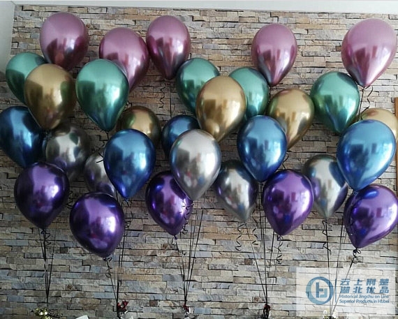Chromed latex balloons