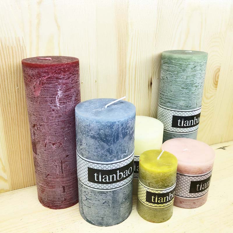 Tiaobao pillar candle Z58 paraffin wax soy wax scented