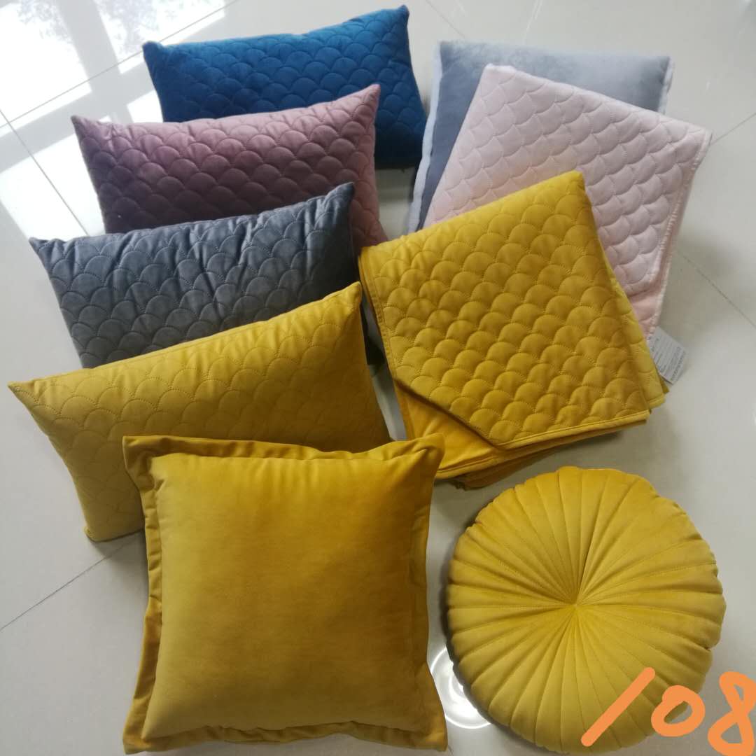 Dutch velvet ultrasonic quilt and cushion