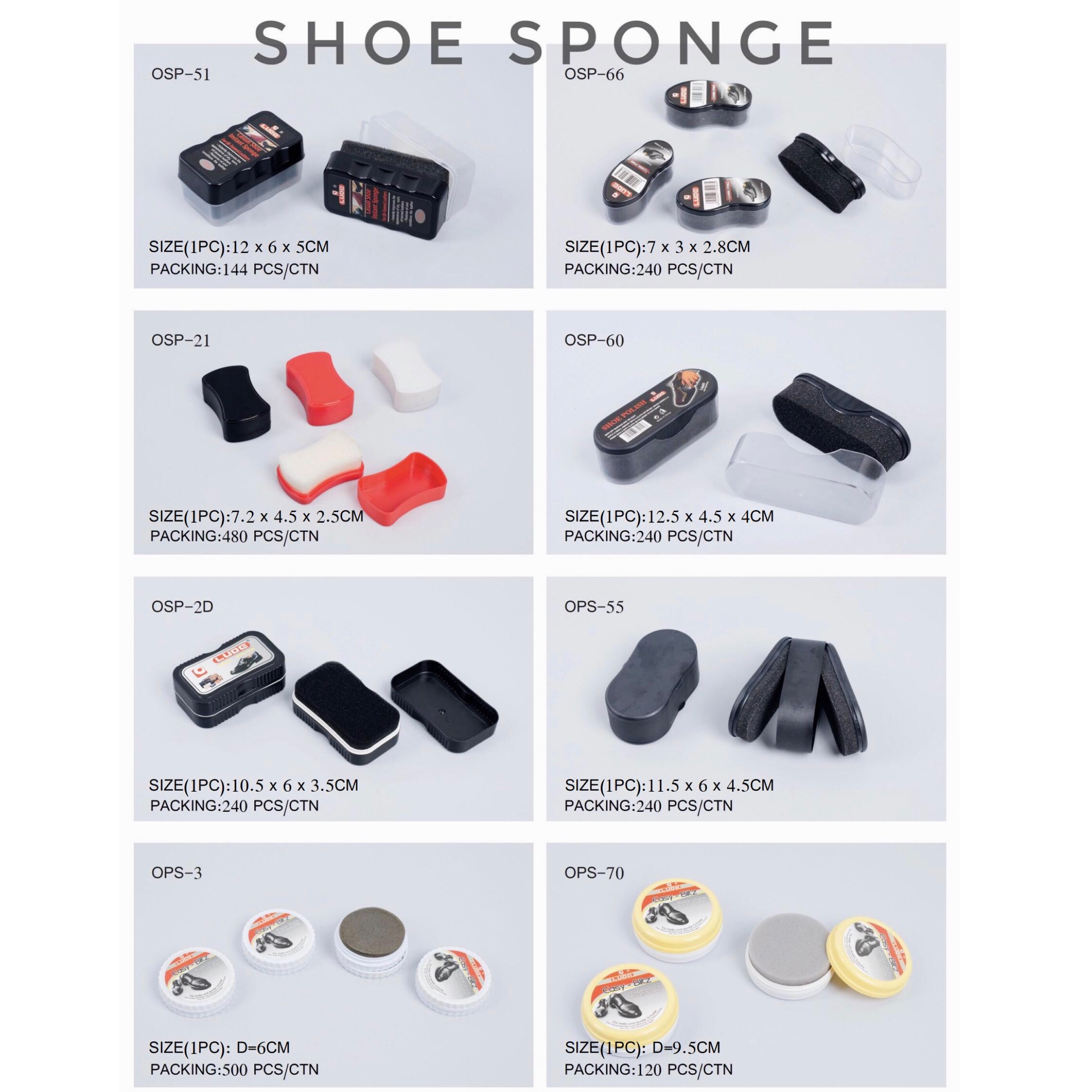 ''lude Brand'' Shoe Sponge