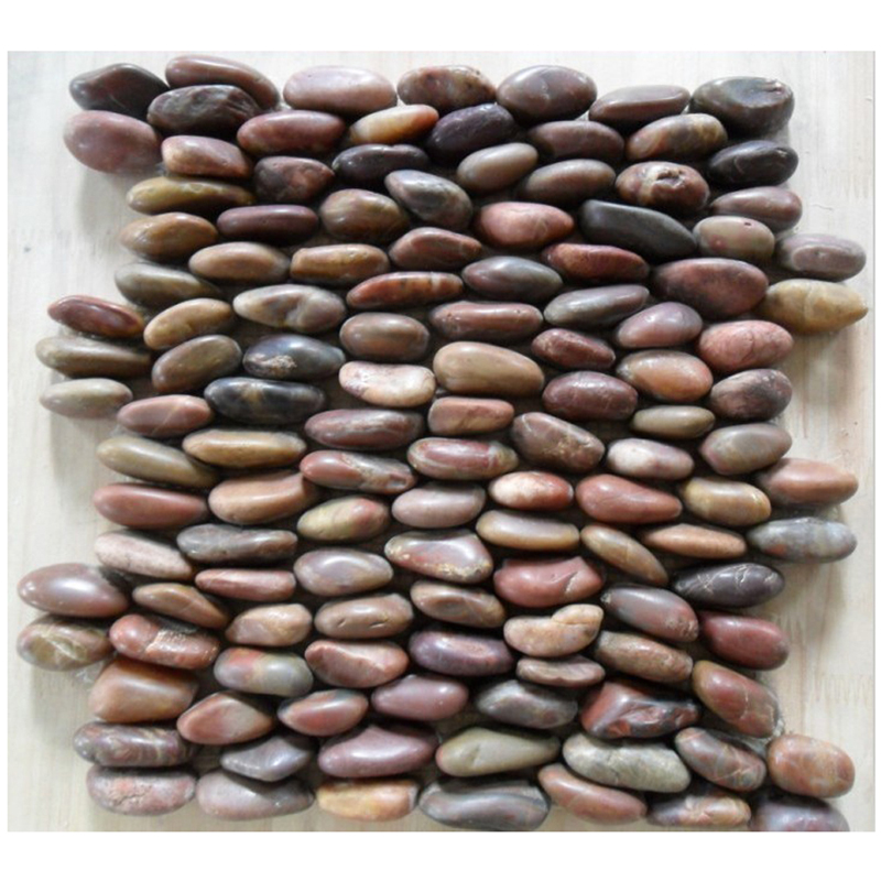 Standing Pebble Stone On Mesh For Patio Paver