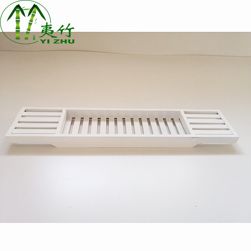 Bamboo Bethroom Rack With White Painted