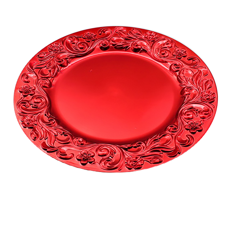 Plastic charger plate