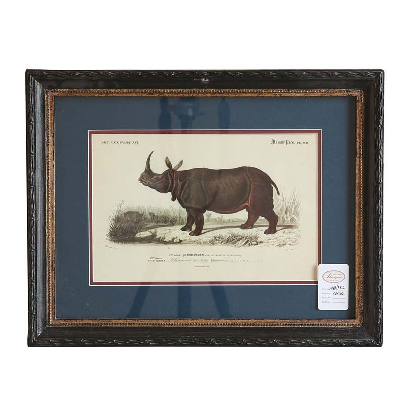 Rusty black with gold frame with picture