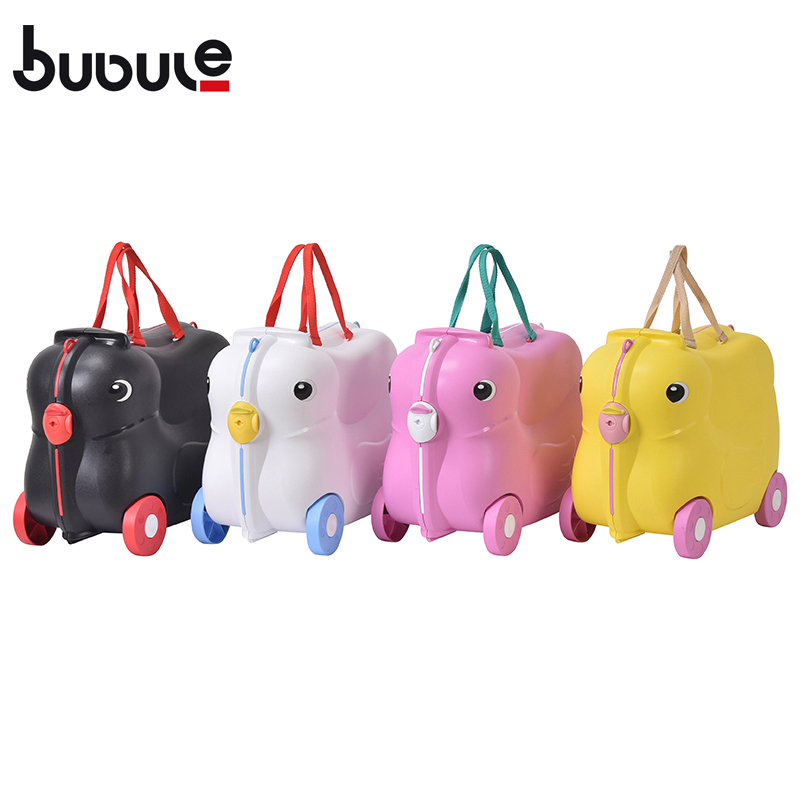 BUBULE High Quality Fashion 19" School PP Ride On Travel Children Suitcase