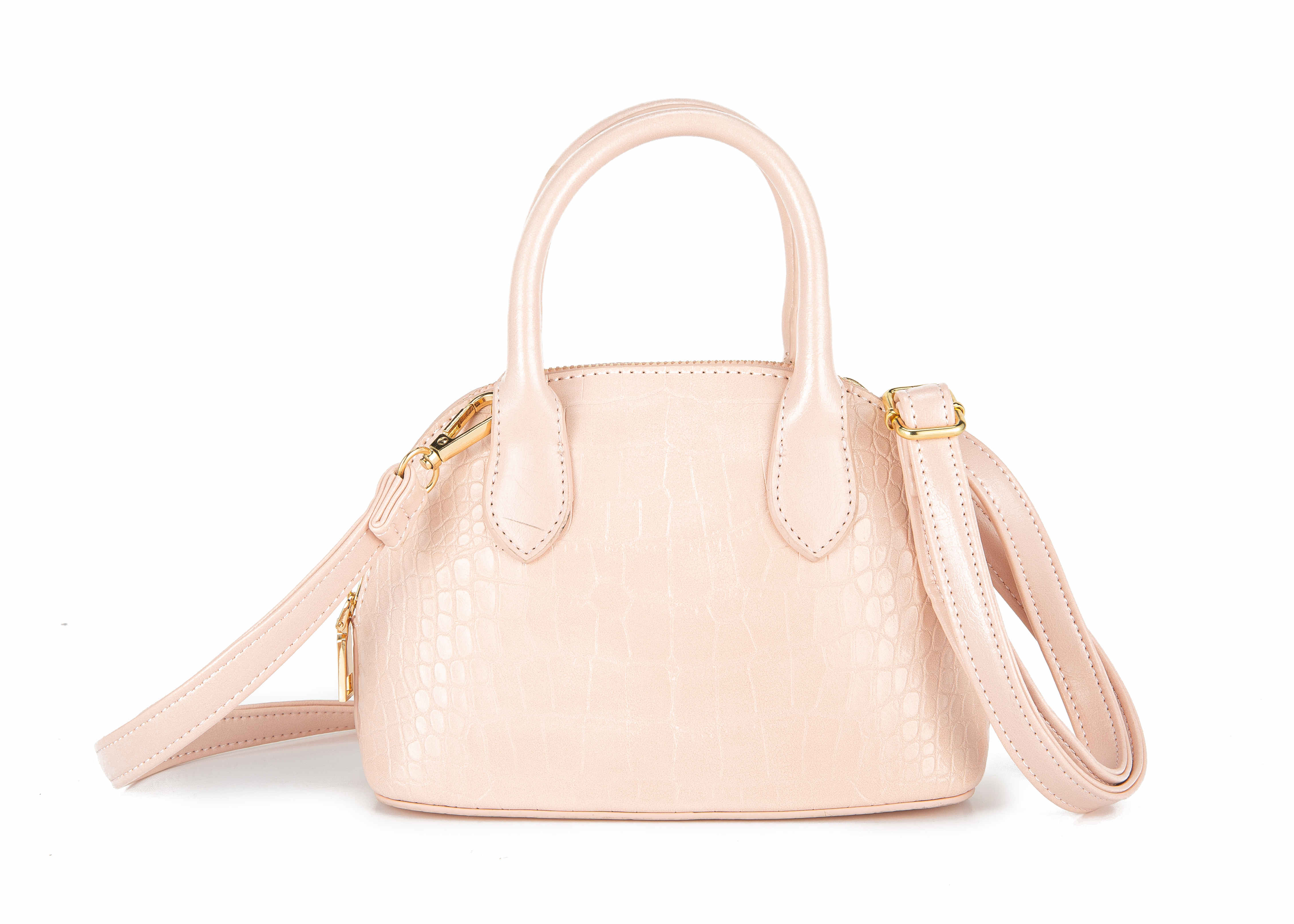 Pink Summer fashion new designer women leather handbags crocodile shell handbag