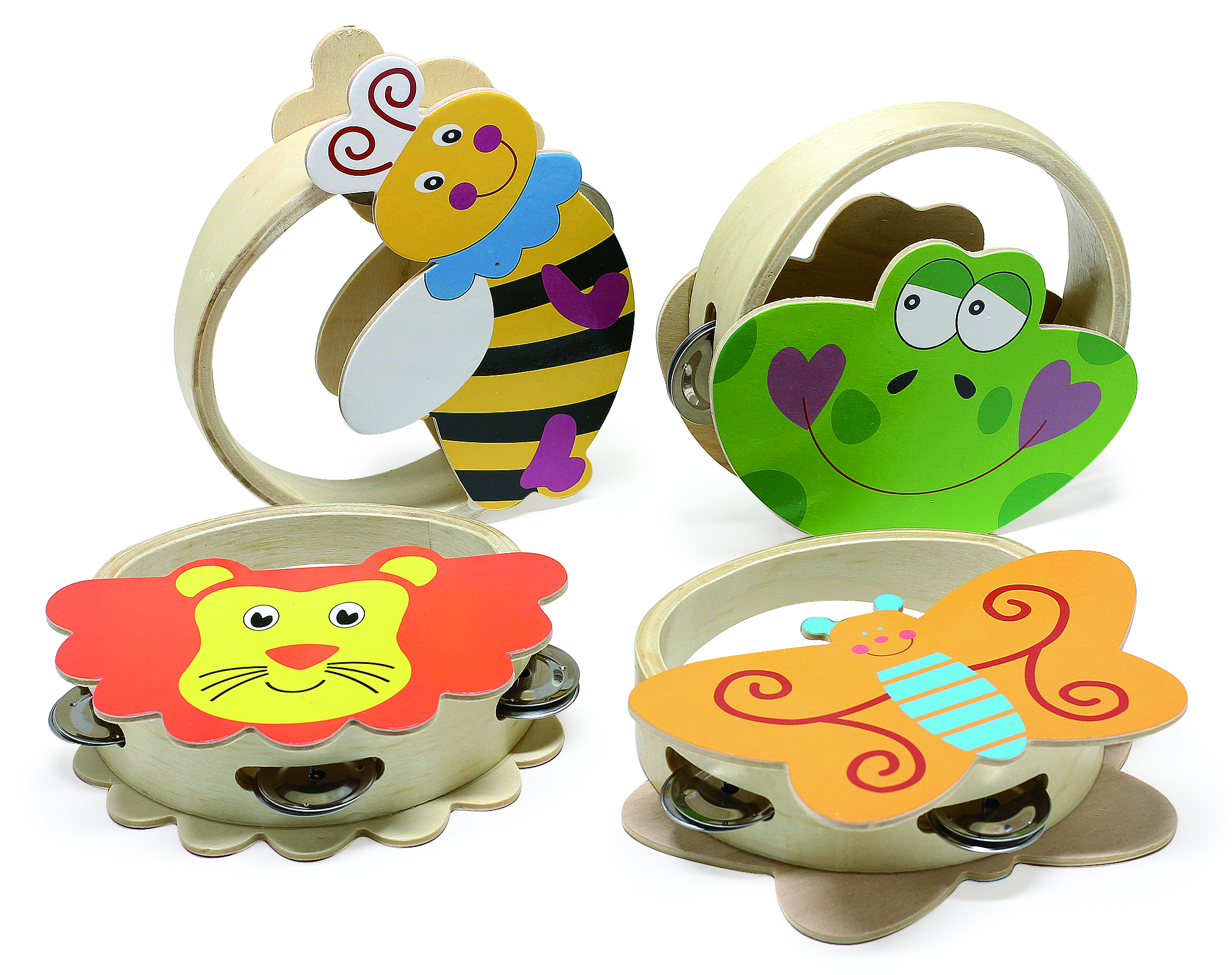 Animal shape wood tambourine DF603
