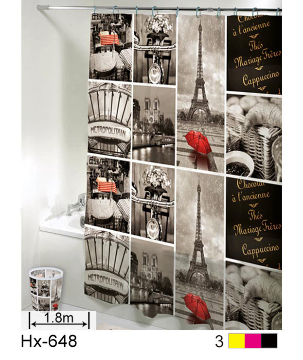 Printed Peva Shower Curtain