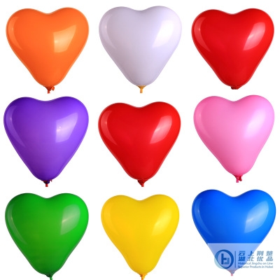 Heart shape latex balloons
