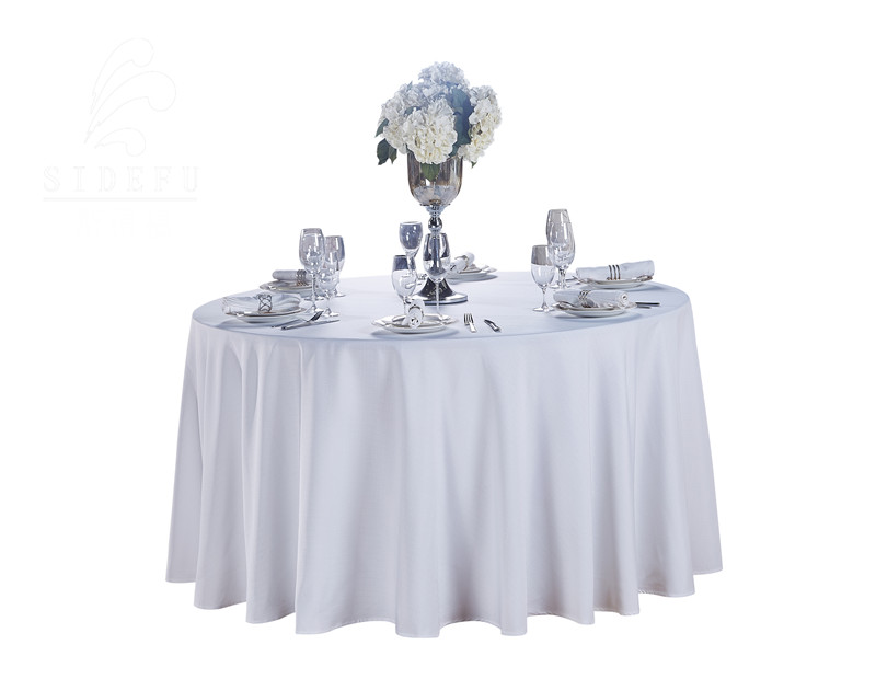 Hotel Table Cloth Linen Like Round