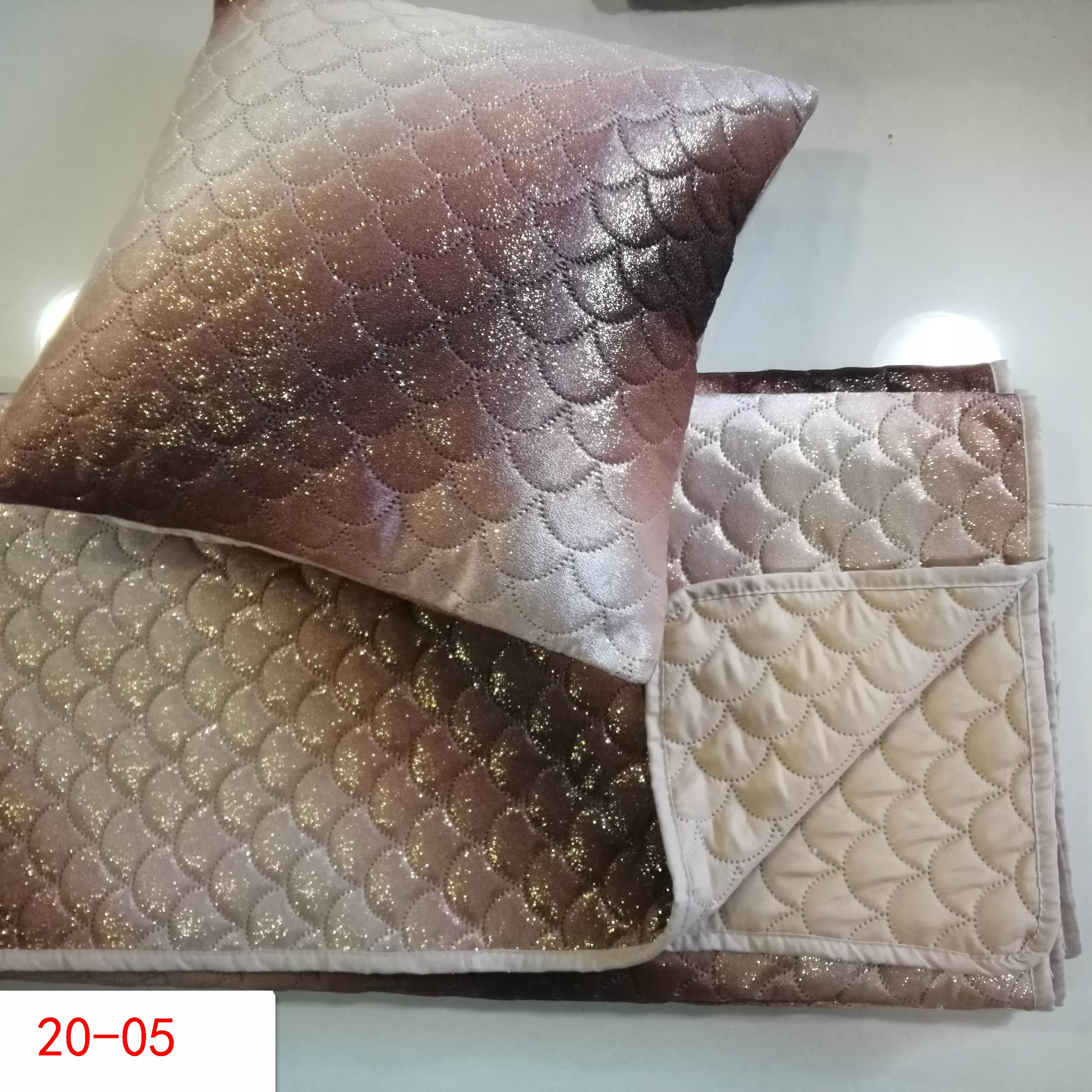 Pinsonic quilting microfiber quilt