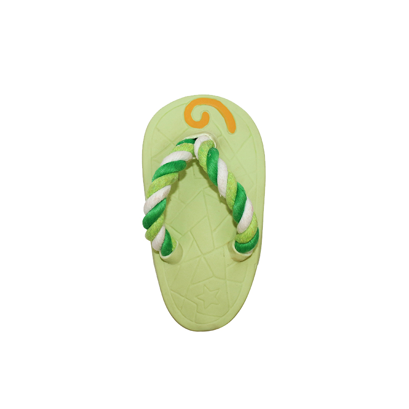 11cm latex lemon slipper BB whistle Pet Toys