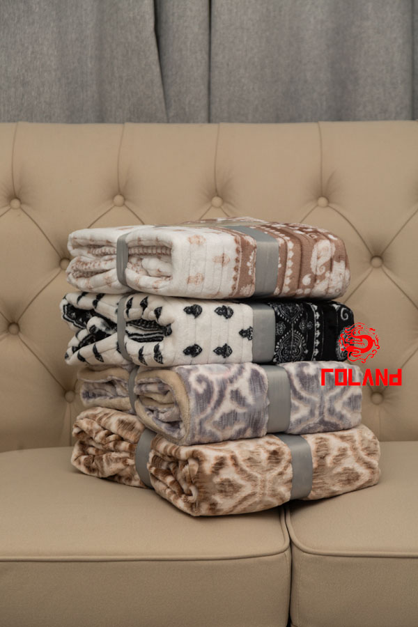 Burnout Flannel With Mink Backside, 2 Layer Blanket/Throw