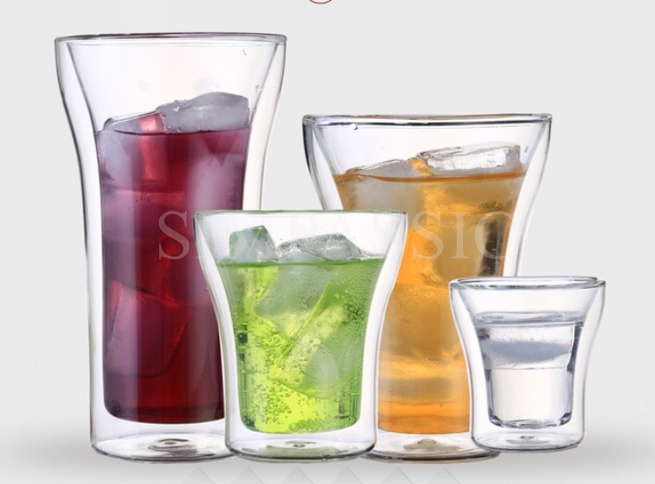 Drinking double wall glass