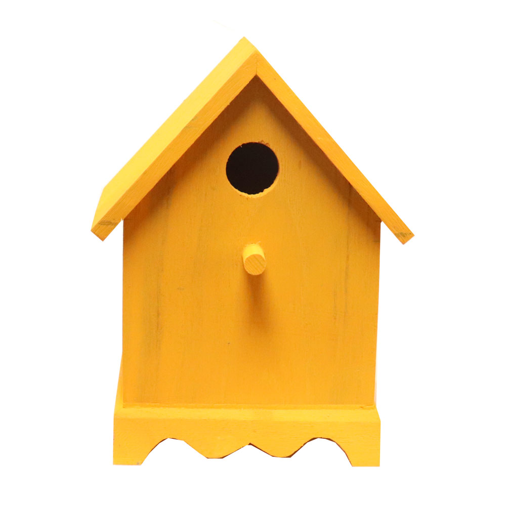 Handmade color Paulownia Wood Bird House Solid Anti-Corrosion Bird Nest Bird