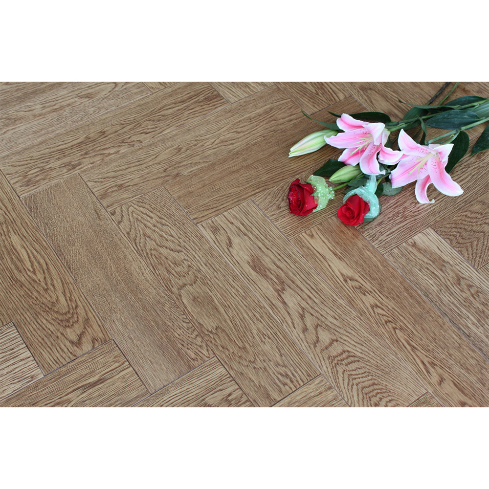 Herribone engineered oak flooring