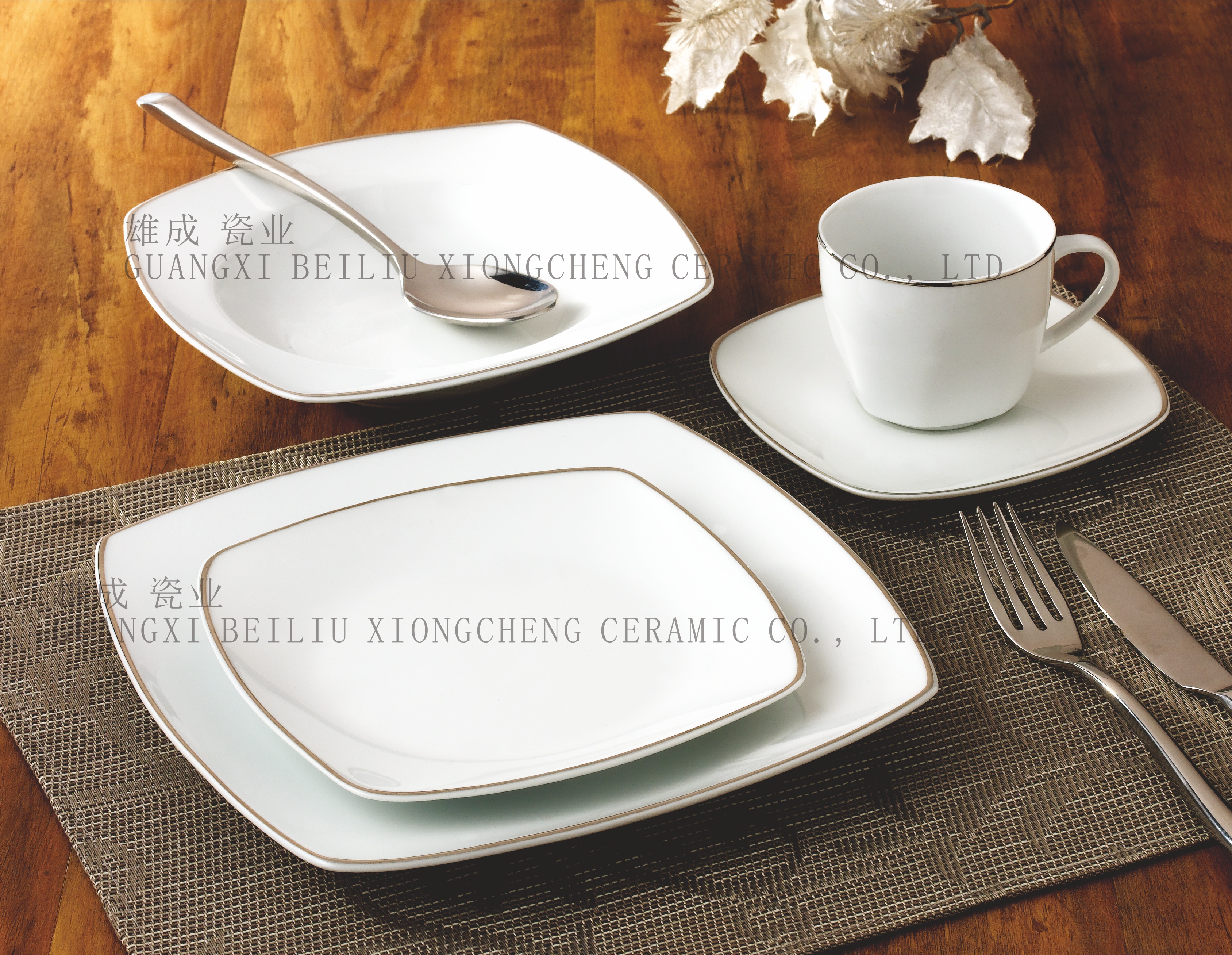 Square shape 20pc dinner set