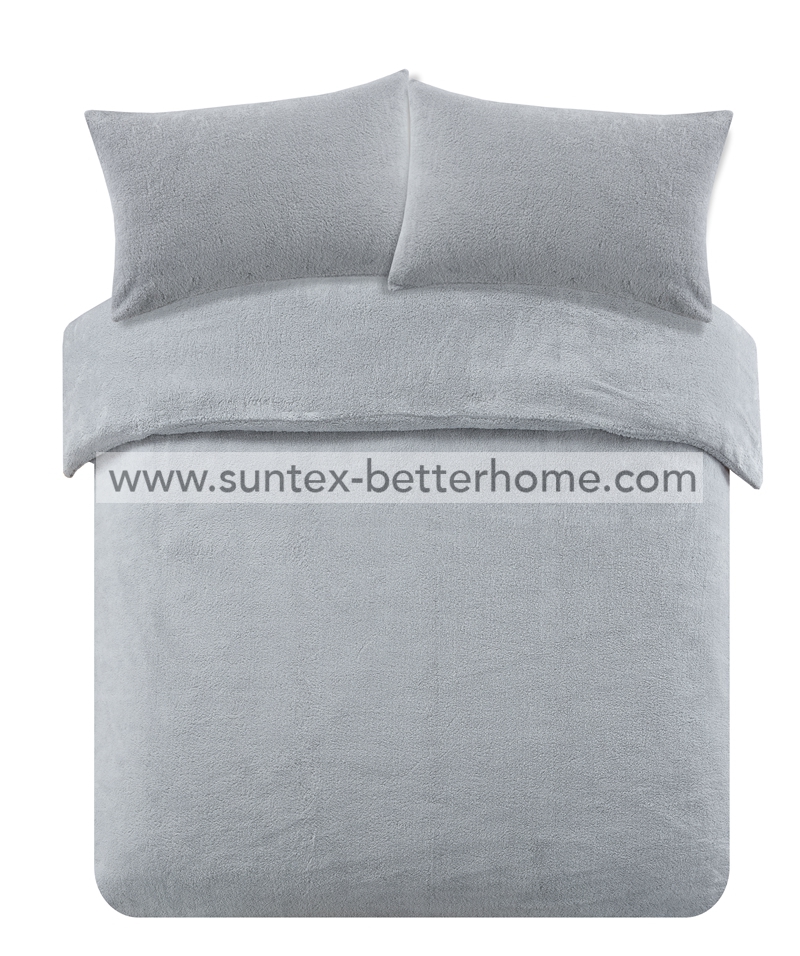Home Bed Linen Teddy Fleece Bedding Set Duvet Cover Set