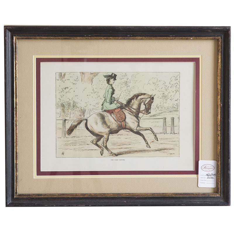 rusty black with gold frame with picture