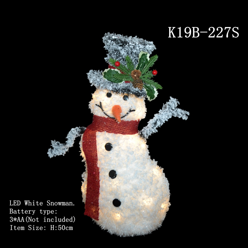 LED white Pre lit Snowman Christmas decor.xmas
