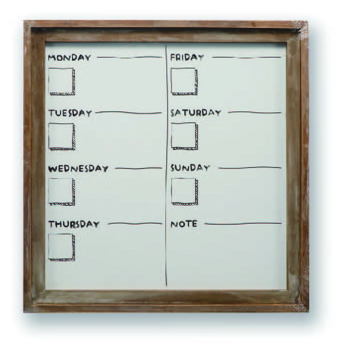 Wooden frame writing board