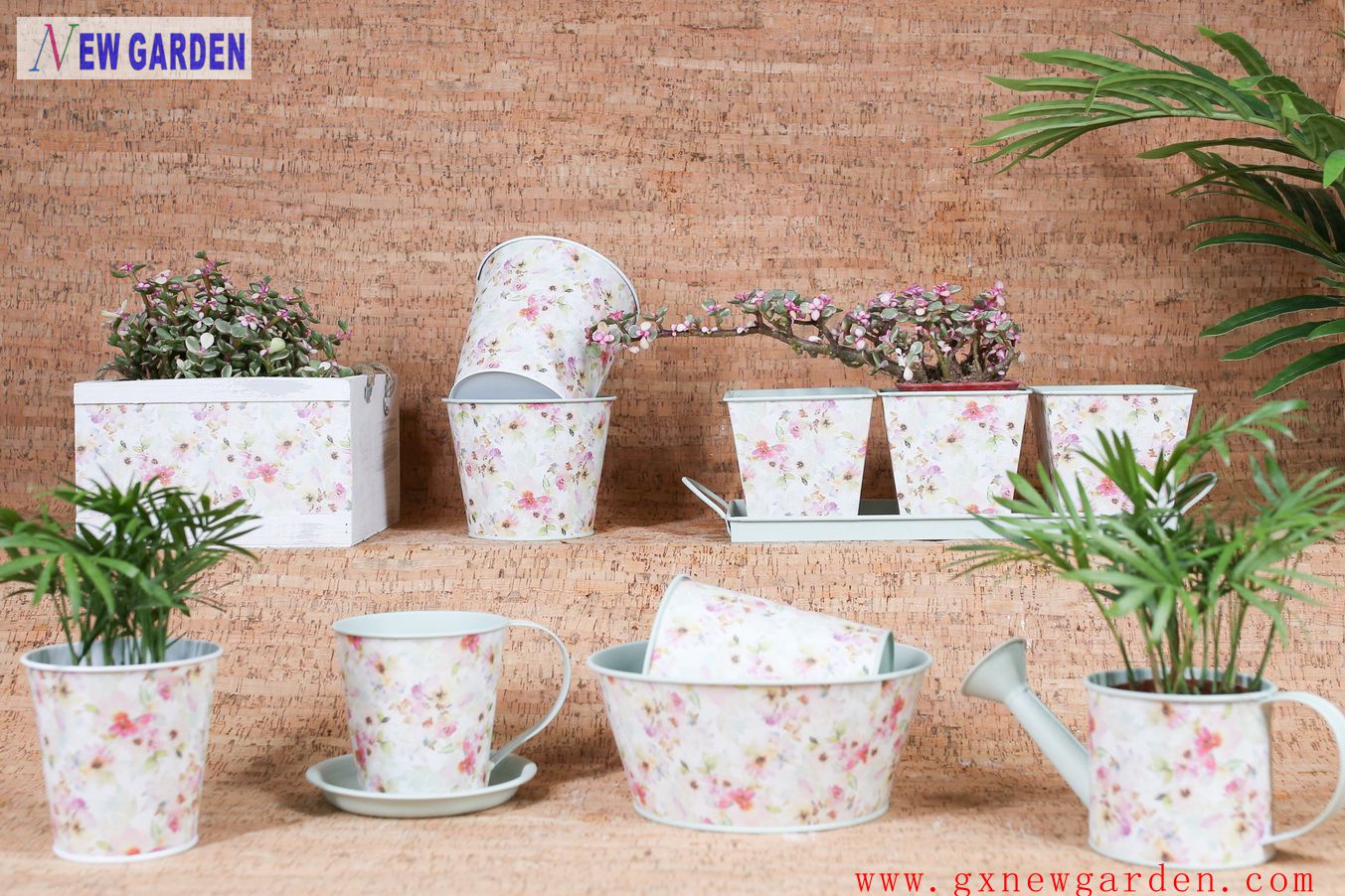 zinc flower planter