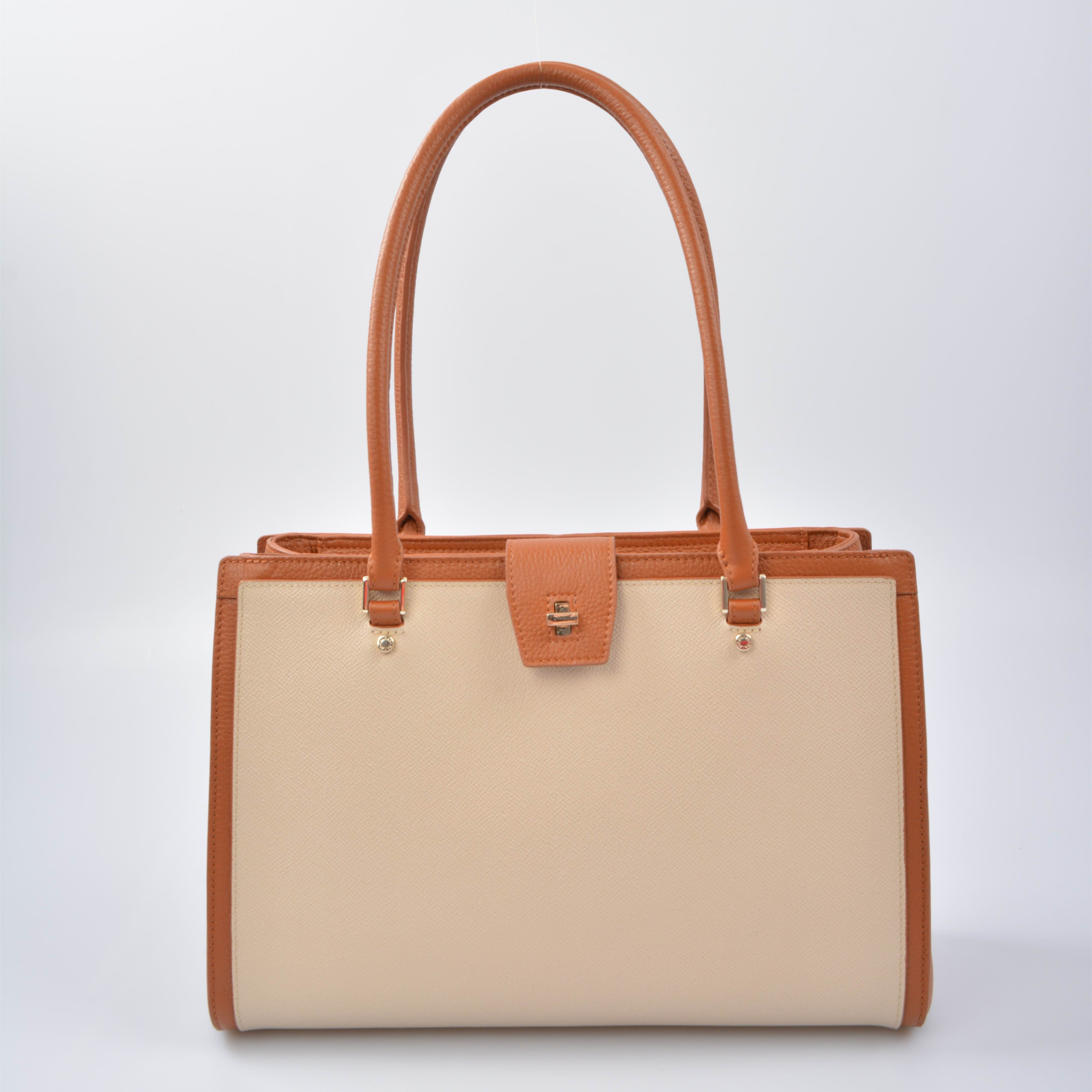 leather handbag/tote bag