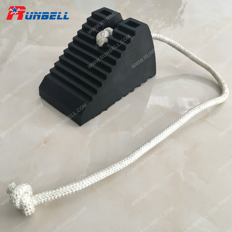 Rubber Wheel Chock with Rope