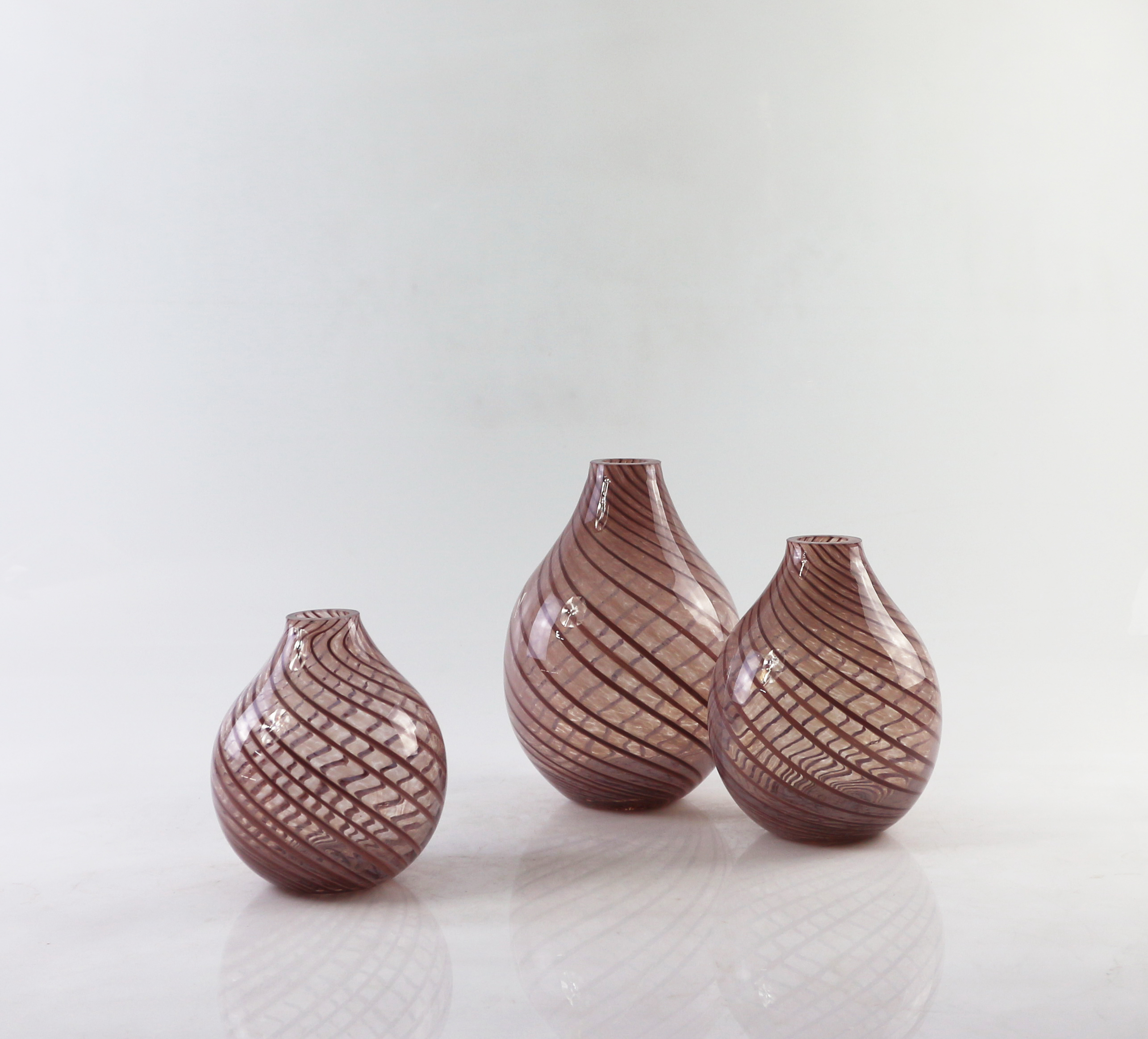 Handmade colored glass vase