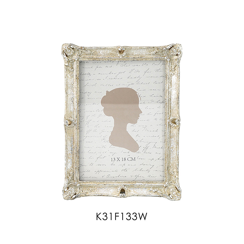 Antique Silver Classic Poly Resin Photo Frame