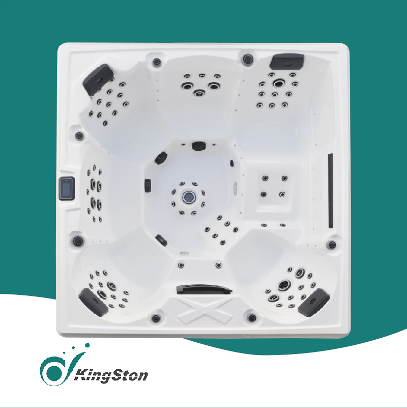 Kingston Outdoor hot tub with big waterfall and LED light JCS-200 diamond serises