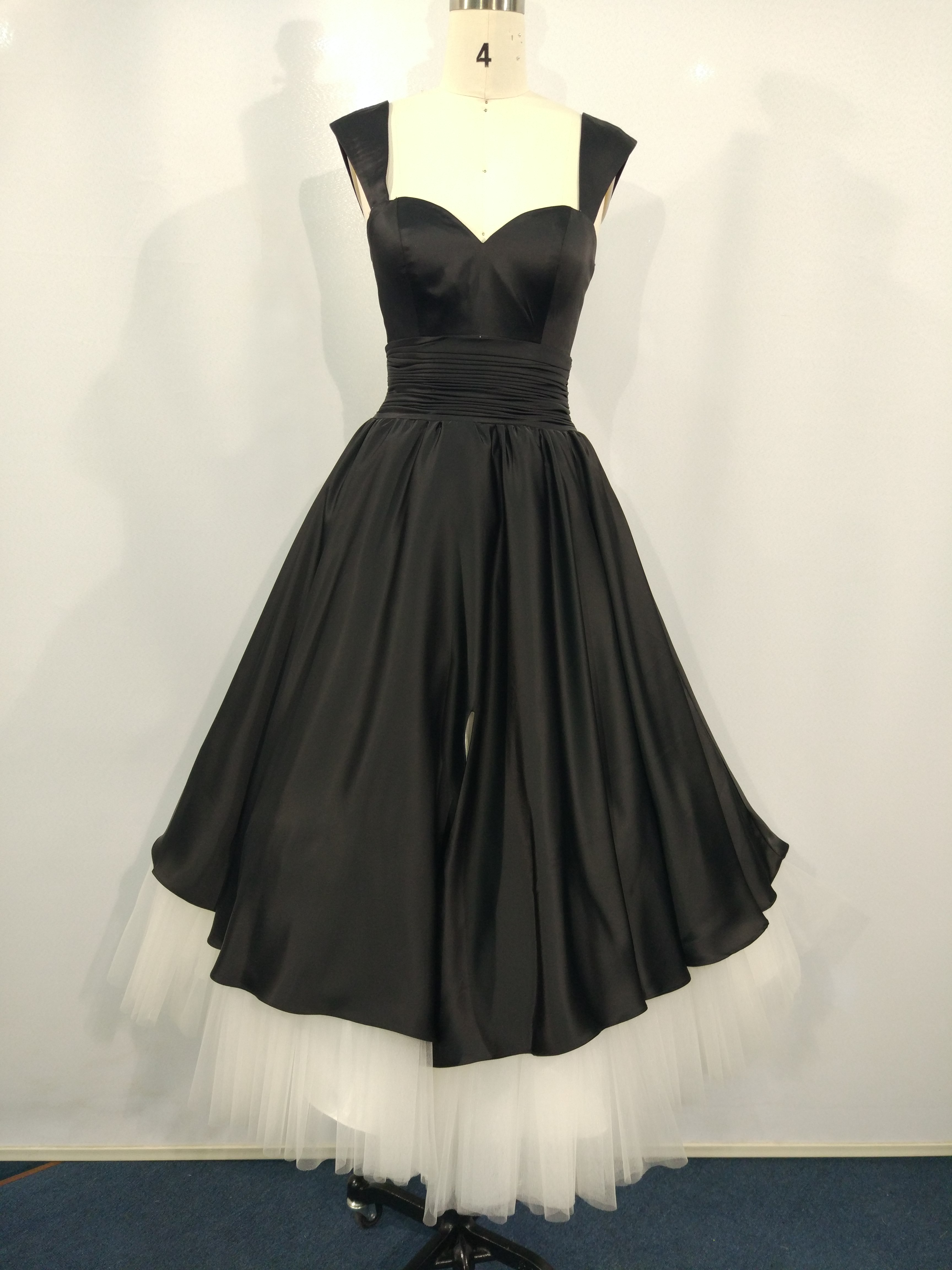 black & white short dress