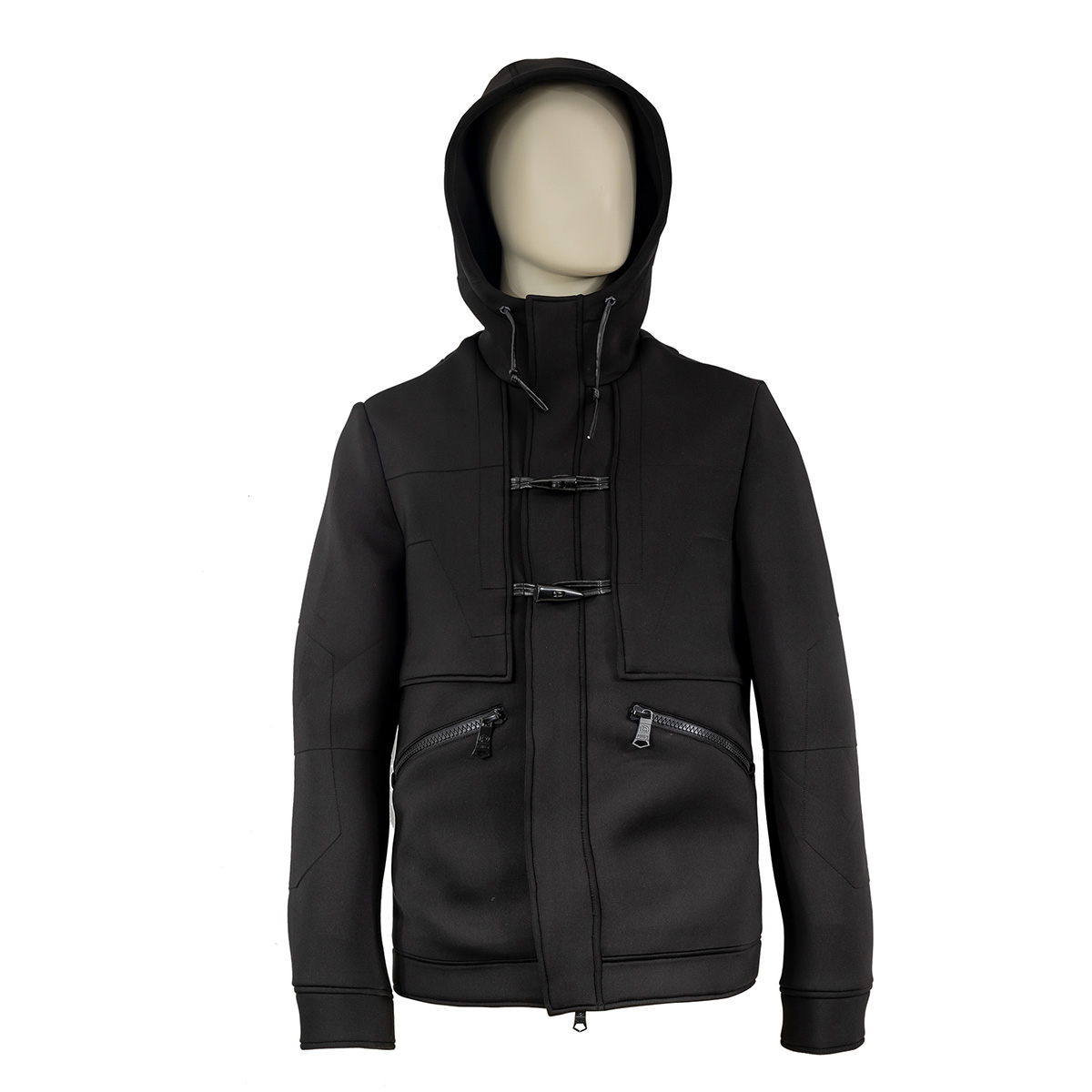 Ladies' knit stand up collar sportswear